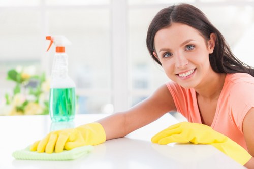 Customer complaint being acknowledged in a carpet cleaning service