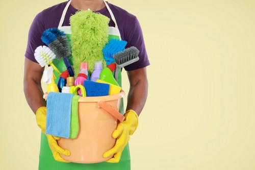 Cleaning products and equipment arranged for safe use